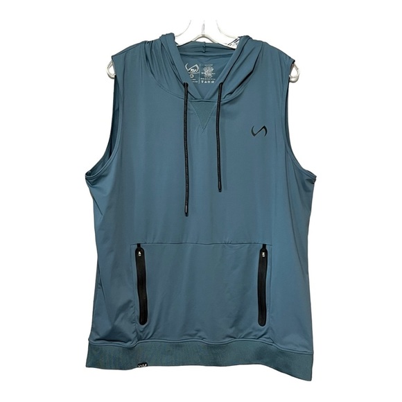 Men's Performance Sleeveless Jacket in Blue - Picture 1 of 6